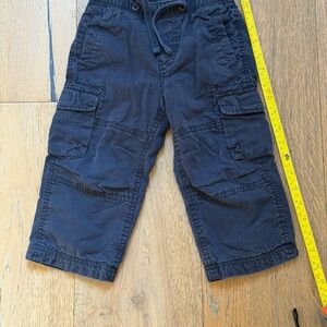 GAP Kids Navy Blue Cargo Pants with lining
